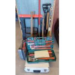 GOOD SELECTION OF TOOLS & ACCESSORIES TO INCLUDE BARBECUE SET IN FITTED CASE, NUTOOL NXPC710 - KA,