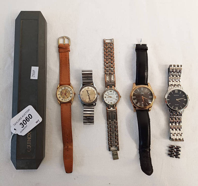 GOOD SELECTION OF WRIST WATCHES TO INCLUDE EQUINOX, SEKONDA, PINNACLE,