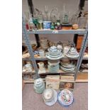 LARGE SELECTION OF 19TH & 20TH CENTURY DINNERWARE WITH LARGE ASHETS, LARGE SELECTION OF L P RECORDS,