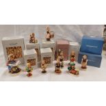 10 VARIOUS GOEBEL FIGURES & VARIOUS BOXES