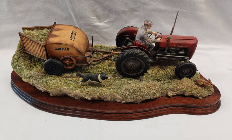 BORDER FINE ARTS FIGURE 'HAY TURNING' JH110 BY RAY AYRES,