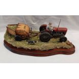 BORDER FINE ARTS FIGURE 'HAY TURNING' JH110 BY RAY AYRES,