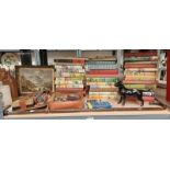 VARIOUS VOLUME BOOKS, COINS, EP WARE, BESWICK DOG,