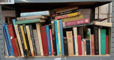 LARGE SELECTION OF BOOKS ON 1 SHELF