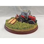 BORDER FINE ARTS FIGURE MF390 AND ONE MF70 MOWER MODEL AZ 1281 WITH CERTIFICATE Condition
