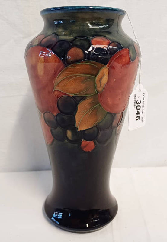 MOORCROFT POMEGRANATE BALUSTER VASE,