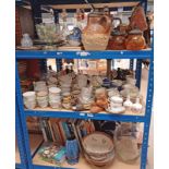 SELECTION OF PORCELAIN, ORIENTAL WARE, MINTONS PORCELAIN VASE, LOSOL WARE BOWL, VARIOUS BOOKS,