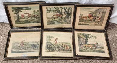 SERIES OF FRAMED ENGRAVINGS, AFTER C LORRAINE SMITH, DEPICTING HORSE AND HUNTING SCENES, 25.