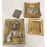 4 RUSSIAN ORTHODOX ICONS,