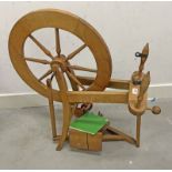 SPINNING WHEEL WITH HALDANE LABEL TO BODY Condition Report: Useable condition.