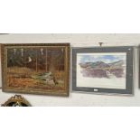 DORRIE PAINE, WALK IN THE HIGHLANDS, SIGNED IN PENCIL, FRAMED PRINT, TOGETHER WITH STANLEY DELLIMOR,