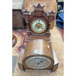 MAHOGANY CASED TIVOLI 8 DAY CLOCK BY ANSONIA CLOCK CO.