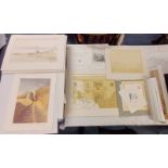 GOOD SELECTION OF VARIOUS UNFRAMED PRINTS TO INCLUDE ALEXANDER TURNBULL LIBRARY PRINTS BY EMILY