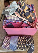 LARGE SELECTION OF MENS NECK TIES TO INCLUDE MAKERS SUCH AS SLATERS, BALMAIN, BAULMER,