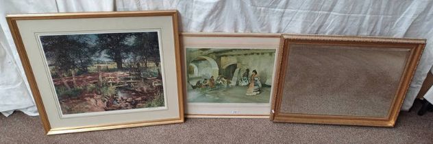 W RUSSELL FLINT, UNWELCOME OBSERVERS, SIGNED IN PENCIL, PRINT, MCINTOSH PATRICK,