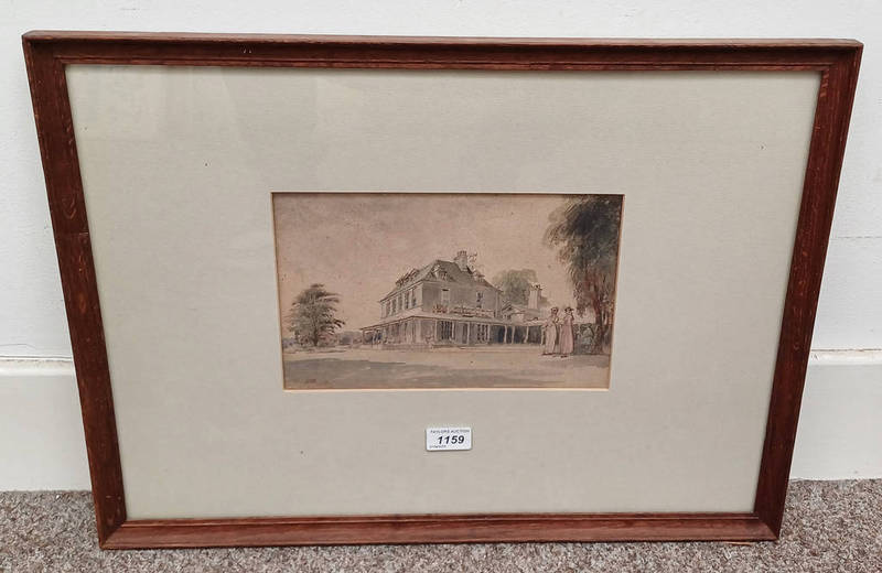 ALBERT E RICHARDSON 'OAKLEY HOUSE - BEDFORDSHIRE' SIGNED,