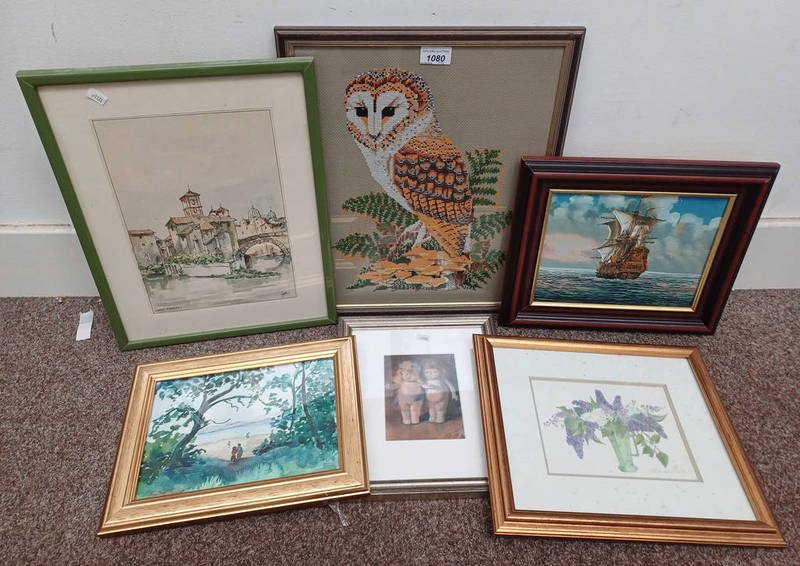 SELECTION OF PRINTS, OIL PAINTINGS ETC TO INCLUDE; META MESTON, LITTLE DOLLS, FRAMED PASTEL,