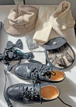 REAL LEATHER SPORRAN, KILT SHOES / BROGUE'S, CLIP ON BOW TIES,