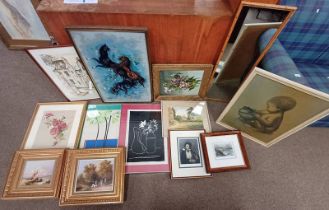 GOOD SELECTION OF PICTURES & PAINTINGS TO INCLUDE;