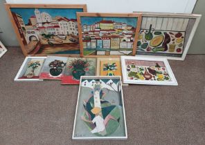 M COOK, GOOD SELECTION OF FRAMED & UNFRAMED OIL PAINTINGS OF STILL LIFES, ETC,