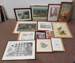 GOOD SELECTION OF PRINTS ETC.