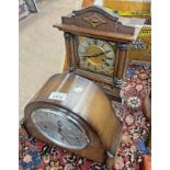 SMITHS ENFIELD MANTLE CLOCK & A MANTLE CLOCK WITH SILVERED & GILT DIAL -2-