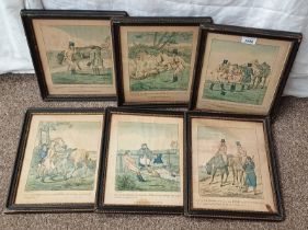 SELECTION OF EARLY PRINTS AFTER H ALKEN DEPICTING VARIOUS COUNTRY SIDE AND HORSE RELATED CHARACTERS