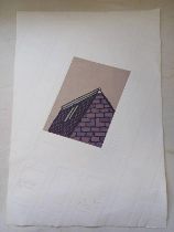 ARTHUR J WATSON PANDROP TOWER SIGNED IN PENCIL UNFRAMED SCREENPRINT ON PAPER, NO.