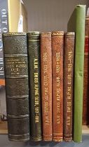 5 VOLUMES OF THE ASSOCIATION OF BRITISH MEMBERS OF THE SWISS ALPINE CLUB MEETINGS FROM ITS