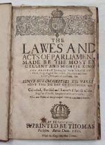 THE LAWES AND ACTS OF PARLIAMENT MADE BE THE MOST EXCELLENT AND MIGHTIE KING AND MONARCH JAMES,