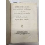 INTRODUCTION A LA HISTORIA NATURAL, Y A LA GEOGRAFIA FISCIA DE ESPANA BY D GUILLERMO BOWLES,