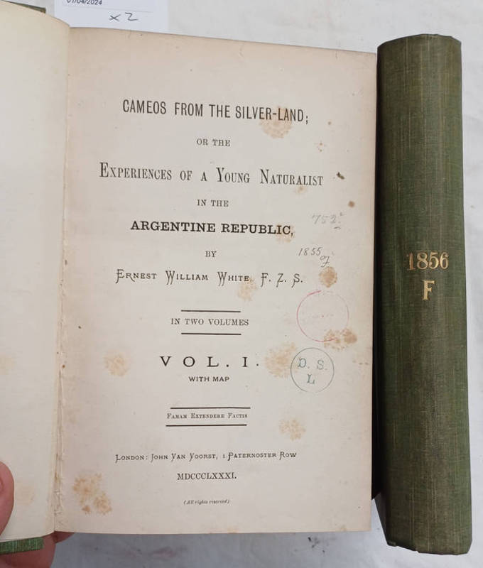 CAMEOS FROM THE SILVER-LAND; OR THE EXPERIENCES OF A YOUNG NATURALIST IN THE ARGENTINE REPUBLIC,