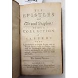 THE EPISTLES OF CLIO AND STREPHON: BEING A COLLECTION OF LETTERS THAT PASSED BETWEEN AN ENGLISH