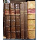 MEMORIALS OF OXFORD BY JAMES INGRAM, IN 3 HALF LEATHER BOUND VOLUMES - 1837,