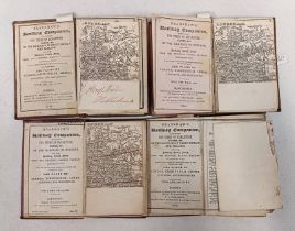 4 X BRADHSAW'S RAILWAY COMPANION TO INCLUDE 1840, 1841,