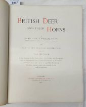 BRITISH DEER AND THEIR HORNS WITH 185 TEXT AND FULL PAGE ILLUSTRATIONS BY JOHN GUILLE MILLAIS -