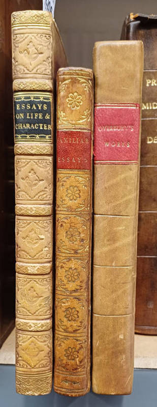 THE MISCELLANEOUS WORKS IN VERSE & PROSE OF SIR THOMAS OVERBURY, FULLY LEATHER BOUND - 1756,