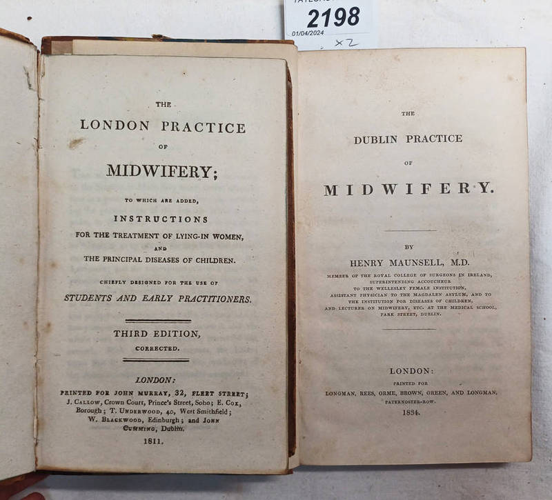 THE DUBLIN PRACTICE OF MIDWIFERY BY HENRY MAUNSELL,