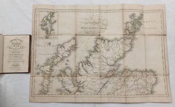 OLIVER AND BOYDS TRAVELLING MAP OF SCOTLAND WITH THE DISTANCES ON THE GREAT ROADS,