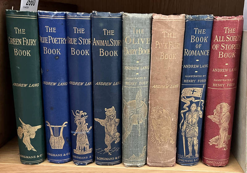 ANDREW LANG: TO INCLUDE THE GREEN FAIRY BOOK - 1892, THE BLUE POETRY BOOK - 1891,