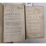 THE THEORY OF LANGUAGE BY JAMES BEATTIE - 1788,