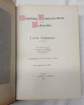 CLIMBING REMINISCENCES OF THE DOLOMITES BY LEONE SINIGAGLIA, WITH INTRODUCTION BY EDMUND J GARWOOD,