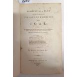 ACCOUNT OF A PLAN FOR THE BETTER SUPPLYING THE CITY OF EDINBURGH WITH COAL BY HENRY STUART - 1800,