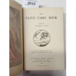 THE OLIVE FAIRY BOOK BY ANDREW LANG, WITH 8 COLOURED PLATES AND NUMEROUS ILLUSTRATIONS BY H.J.