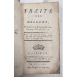 TRAITE DES OEILLETS, BY L'AUTEUR DU TRAITE DES JACINTES, IMPRIME A PARIS CHEZ LOTTIN,