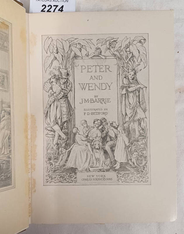 PETER AND WENDY, BY J. M. BARRIE, ILLUSTRATED BY F. D.