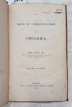 ON THE MODE OF COMMUNICATION OF CHOLERA BY JOHN SNOW - 1855