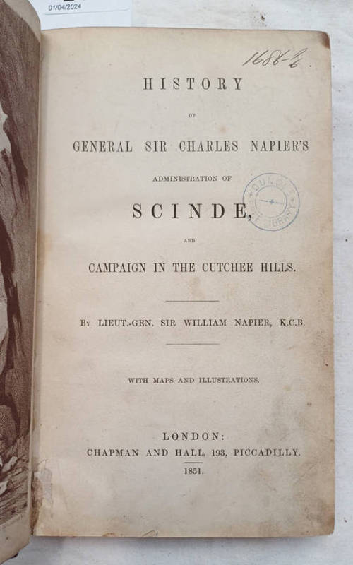 HISTORY OF GENERAL SIR CHARLES NAPIER'S ADMINISTRATION OF SCINDE,