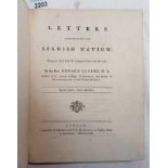 LETTERS CONCERNING THE SPANISH NATION: WRITTEN AT MADRID DURING THE YEARS 1760 & 1761 BY REV.