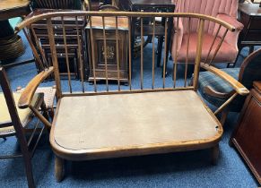 ERCOL STYLE SPINDLE BACK SETTEE FRAME